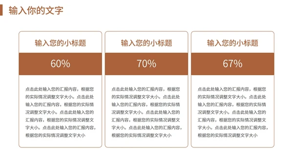 褐色创新发展共赢未来工作汇报PPT模板