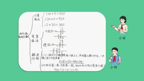 （新插图）人教版三年级数学下册 4.9 乘法单元复习整理（课件）(共23张PPT)