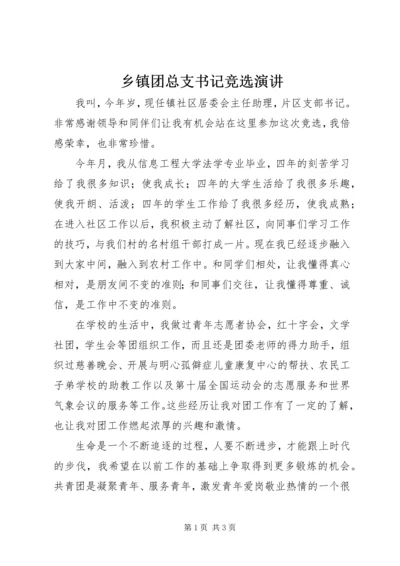 乡镇团总支书记竞选演讲.docx