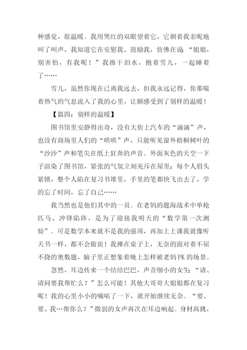 别样的温暖初三作文.docx