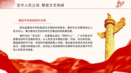 学文艺工作座谈会精神建设新时代文化强国ppt