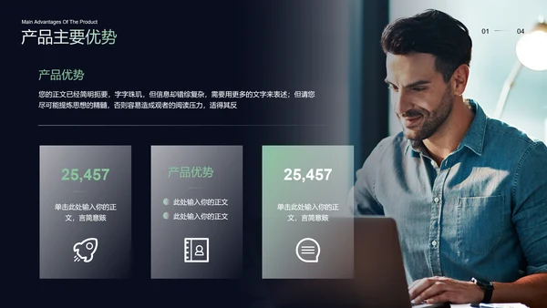 突破桎梏光环产品介绍PPT模板