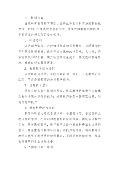 关于开展思政课教师培训方案.docx