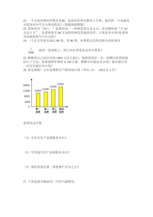 小升初数学应用题50道【培优】.docx