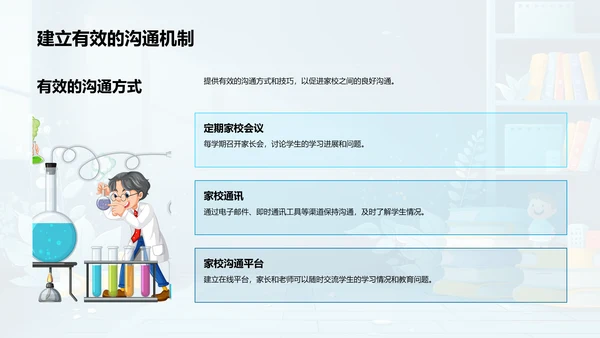 家校共育英语策略PPT模板