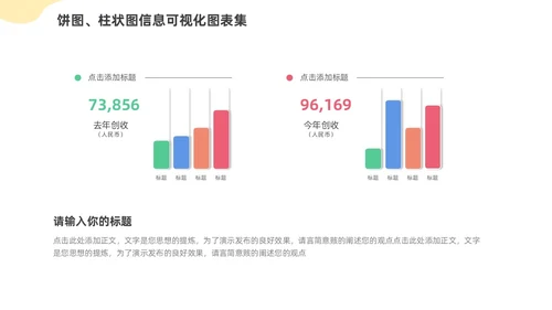 通用饼图柱状图信息可视化图表集