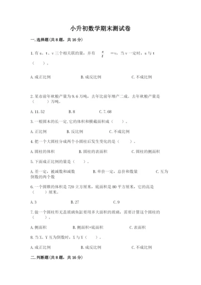 小升初数学期末测试卷【综合卷】.docx