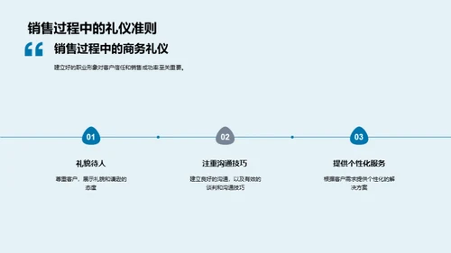 商务礼仪提升销售艺术