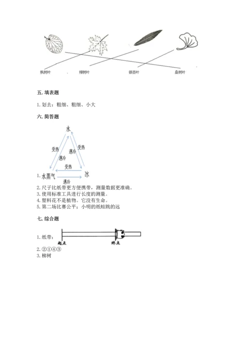 教科版小学一年级上册科学期末测试卷附答案（夺分金卷）.docx