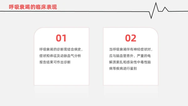 红白色渐变色简约风格呼吸衰竭医护工作人员培训PPT