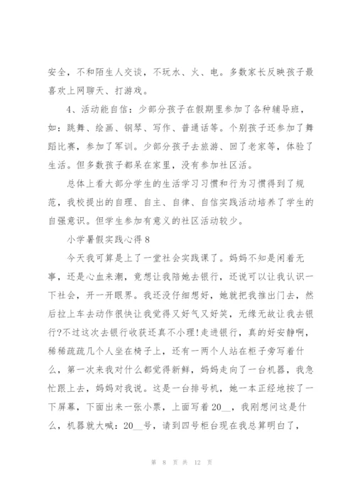 小学暑假实践心得范文十篇.docx