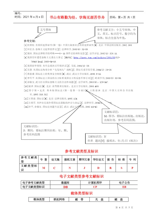 毕业论文工作规范汇总-XXXX.docx