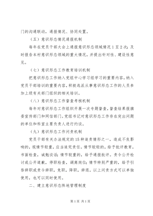 意识形态工作机制和意识形态阵地管理制度.docx