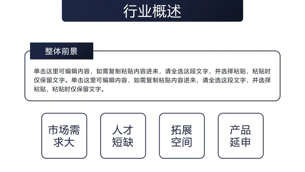 蓝色商务风个人竞聘自我介绍PPT模板