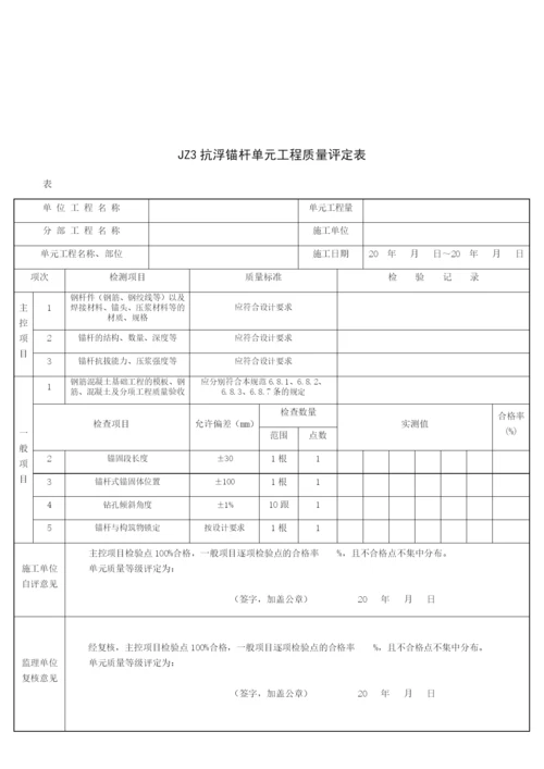 给水排水构筑物工程施工质量评定表(1).docx