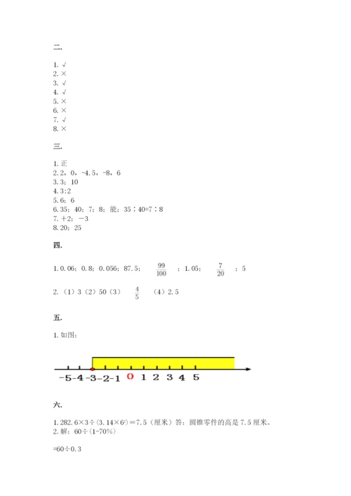 六年级毕业班数学期末考试试卷（真题汇编）.docx