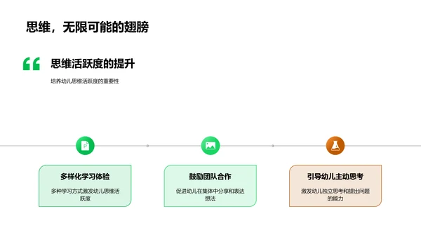 幼儿创新思维培养PPT模板