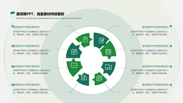 绿色简约社团活动PPT