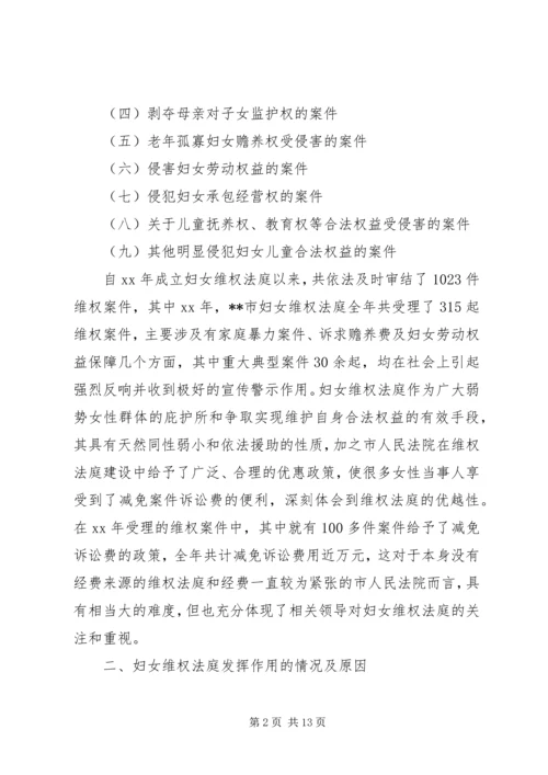 妇联维权调研报告.docx