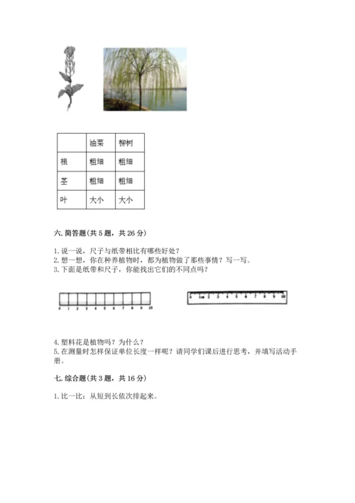 教科版小学一年级上册科学期末测试卷附参考答案【巩固】.docx