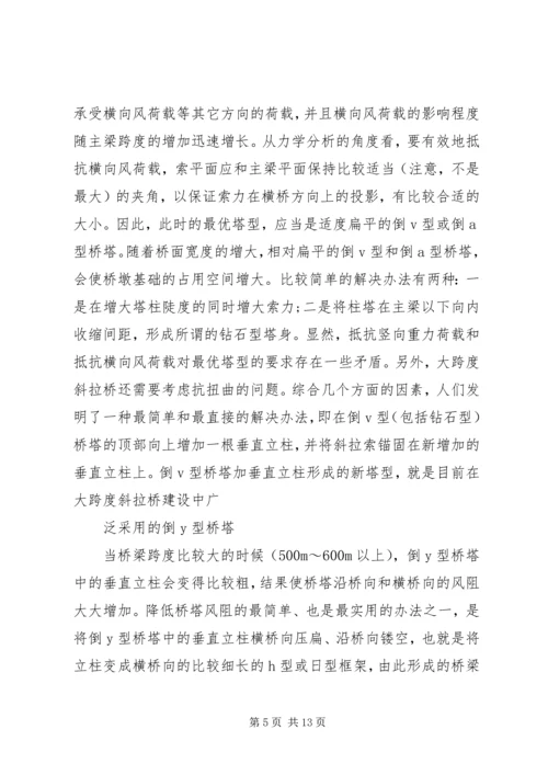 大跨度桥梁的发展趋势调研报告.docx