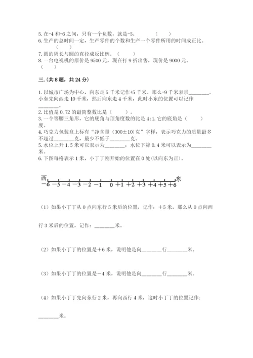 浙教版数学小升初模拟试卷附完整答案【历年真题】.docx