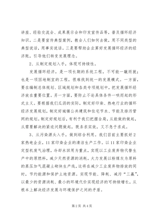 发展循环经济,打造绿色乡镇.docx