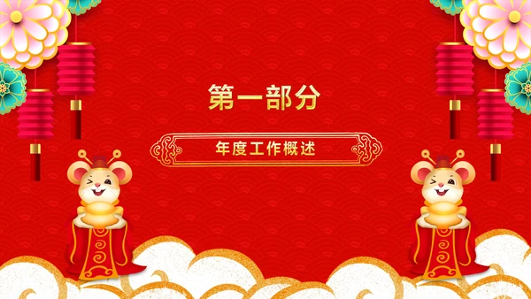 喜庆年终颁奖晚会年终盛典年会PPT模板