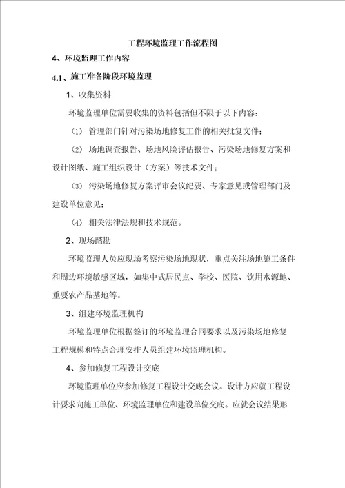 修复工程环境监理实施方案