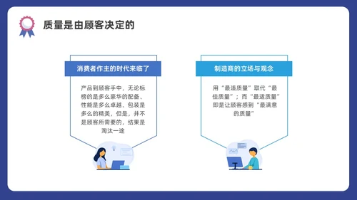 蓝色水彩插画商务质量管理与质量控制企业培训PPT