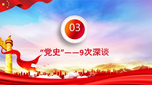 聚焦全国两会到团组高频词PPT模板