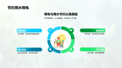 环保生活实践PPT模板