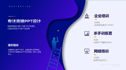 视觉流体几何风新年工作计划通用PPT