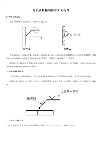 焊接在机械制图中如何标注