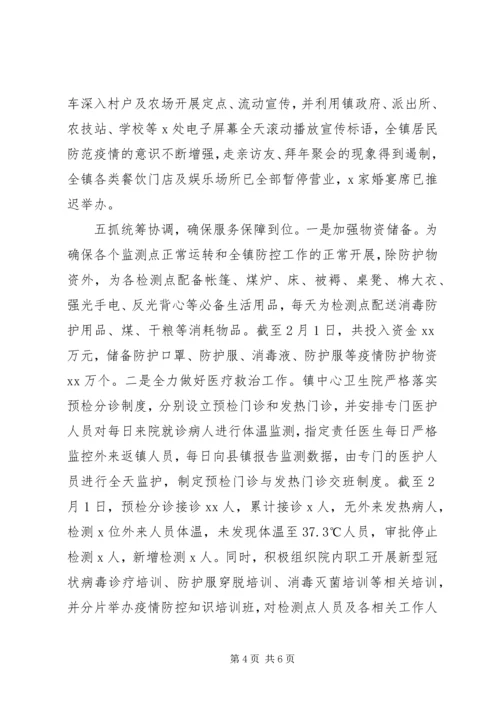 乡镇新冠病毒肺炎疫情防控工作情况汇报.docx