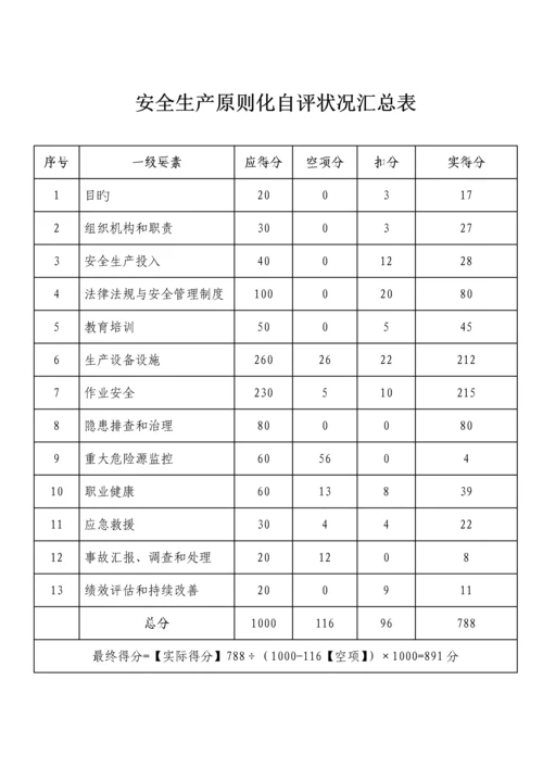 公司安全生产标准化自评报告.docx