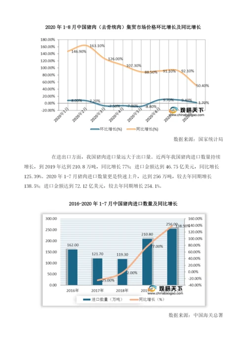 我国猪肉集贸市场价格增幅下降17进口量快速上升.docx