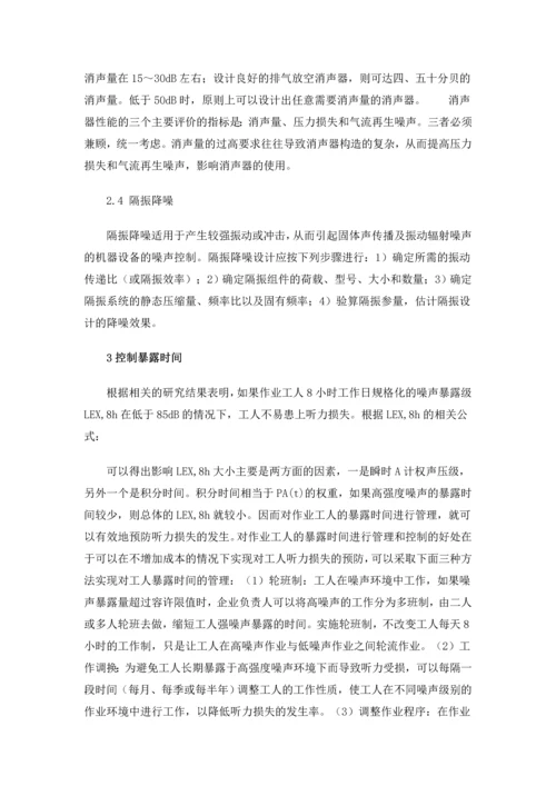 职业噪声危害对策研究现状.docx