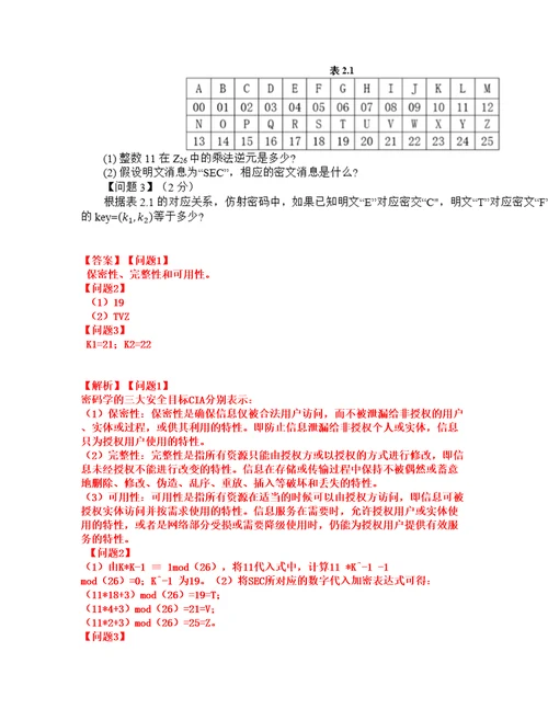 2022年软考信息安全工程师考试题库及全真模拟冲刺卷71附答案带详解