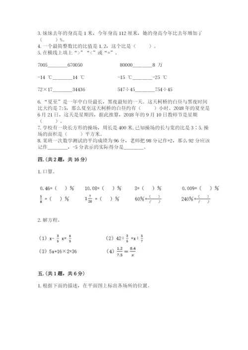 小学六年级升初中模拟试卷附答案（模拟题）.docx