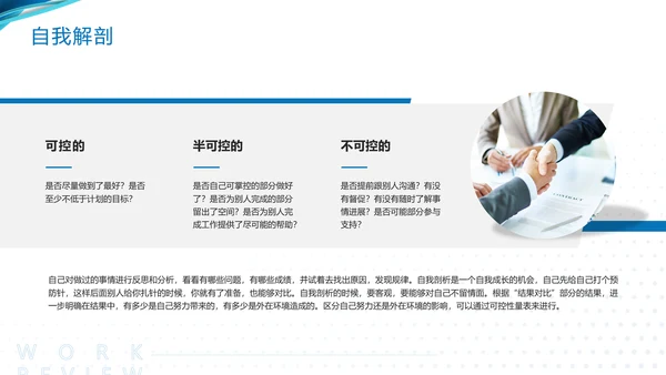 蓝色简约工作复盘工作总结PPT模板宣传PPT动态PPT