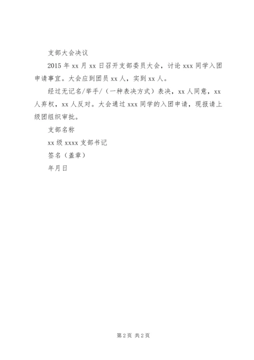 入团支部大会决议.docx