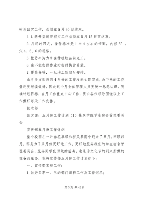 五月份工作计划.docx