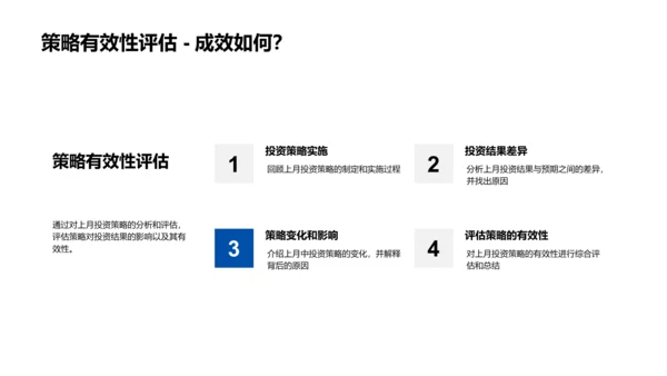 投资月报分享PPT模板