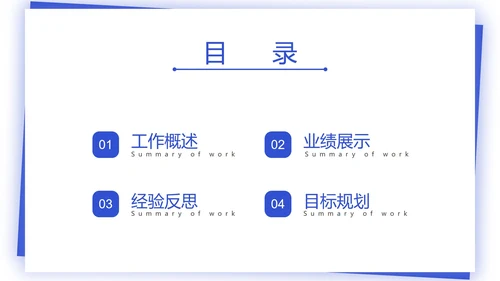 总结目录25页合集PPT模板