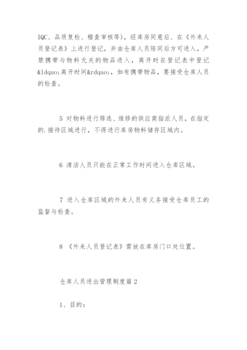 仓库人员进出管理制度规定.docx