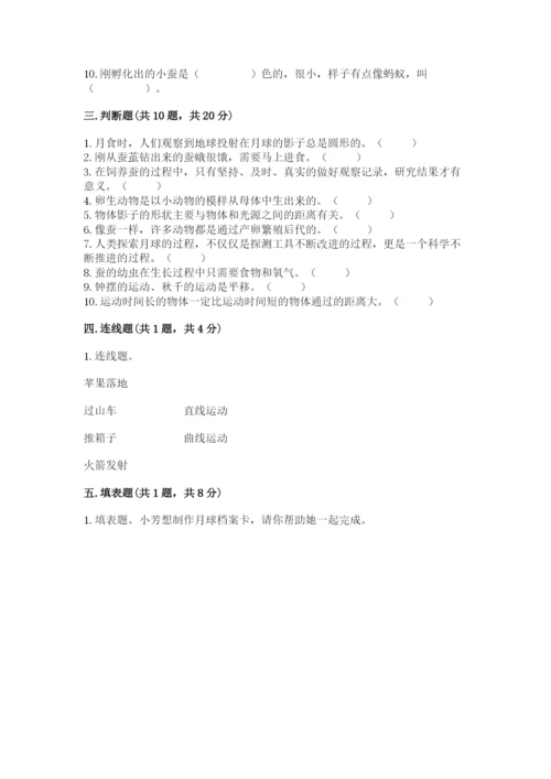 教科版科学三年级下册期末测试卷精品（名师系列）.docx