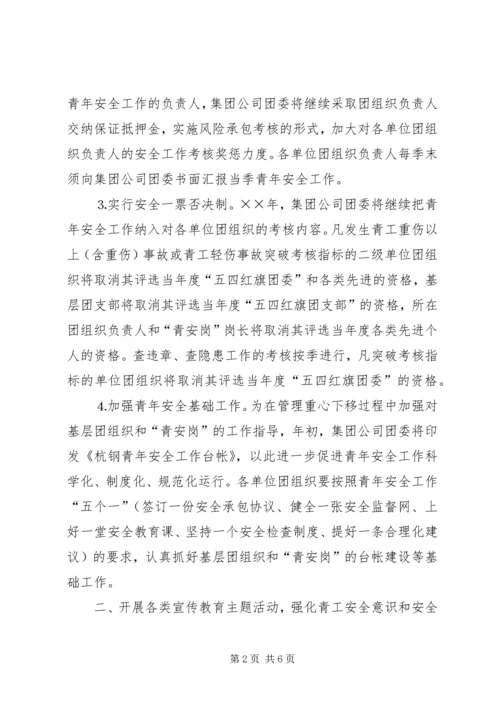 某集团公司团委××年青年安全工作计划 (2).docx