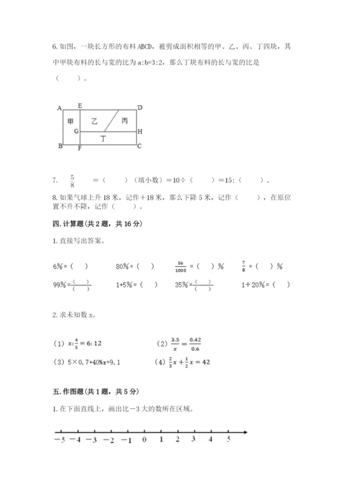 小学六年级下册数学期末卷含答案（能力提升）.docx