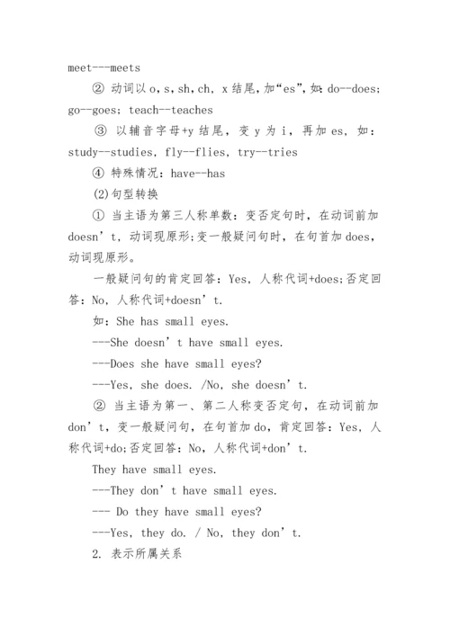 仁爱版英语七年上册知识点总结.docx